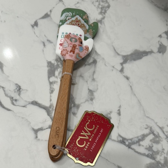 CWC Cook with color Christmas three-piece spatula set new - Picture 1 of 2